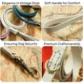 thumbnail image 4 of Genuine Leather Dog Leash - Soft Touch Rustic Leather, Vintage Retro Style, Soft Handle and Secure Grip - Dog Leash for Small Dogs, Dog Training Leash for Walking, 4 of 6