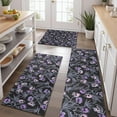 thumbnail image 2 of Skull Flower Halloween Pattern Kitchen Rugs Sets Of 3,Kitchen Runner Rugs Non Skid Washable,Decorative Kitchen Floor Mats for Kitchen,Sink,Laundry,17"x30"+ 17"x47" + 17"x59", 2 of 6