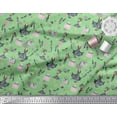 thumbnail image 2 of Soimoi Green Cotton Voile Fabric Women & Accessories Fashion Print Fabric by the Yard 42 Inch Wide, 2 of 3