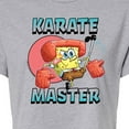 thumbnail image 3 of SpongeBob SquarePants - Karate Master - Juniors Cropped Cotton Blend T-Shirt, 3 of 6