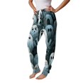 thumbnail image 6 of Hearthz Halloween Print Women Pajama Pants Ghost Pumpkin Bat Print Jogger Lounge Pants Elastic Waist Woman Lounge Pants with Cuffed Ankles, 6 of 6
