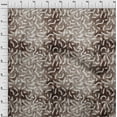 thumbnail image 4 of oneOone Viscose Chiffon Brown Fabric Brush Stroke Sewing Material Print Fabric By The Yard 42 Inch Wide, 4 of 6