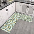 thumbnail image 3 of Lemon Tree Leaf Kitchen Rugs and Mats Sets Of 2,Kitchen Decoration Rugs,Rubber Backing Non-Slip Floor Mat for Sink Washable Waterproof Laundry Room Runner Rugs, 3 of 7