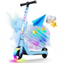 Electric Scooter for Kids – 6 MPH Top Speed, Up to 5 Miles Range, 5.3" Solid Tires & Front Light – Adjustable Height Kick Scooter for Ages 6-12