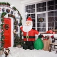thumbnail image 2 of Tcbosik 6ft Christmas Inflatable Santa Claus with Gift Bag, Blow-up Xmas Holiday Decoration with Built-in LED Lights for Indoor & Outdoor, Holiday Party Home Decor, Red, 2 of 10
