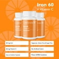 thumbnail image 2 of CELEBRATE VITAMINS Iron 60 mg + Vitamin C Capsules - 90 Count, 2 of 5