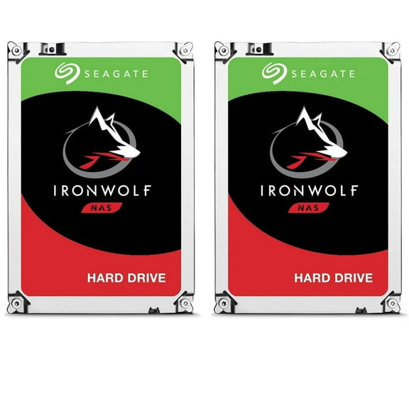 Seagate IronWolf 8TB SATA III 3.5" Internal NAS Hard Drive, 7200 RPM, 2-Pack