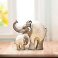 thumbnail image 4 of Estatua de creativo animal arte escultura resina linda figurilla moderno para pequeña sala de televisión, dormitorio, estantería, sala Shell blanco b Macarena estatua de elefante, 4 of 8