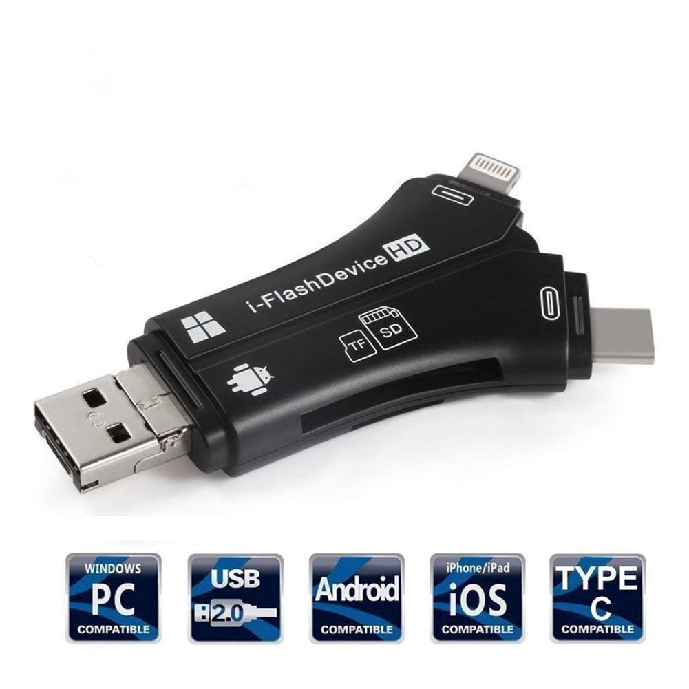 US HD i-Flash Drive USB OTG Memory Card Reader Adapter For iOS Mac iPhone 7 6 6s 