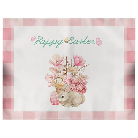 

Bessbest Spring New Easter Gift Placemat Washable Suitable For Party Kitchen Dining Decorations