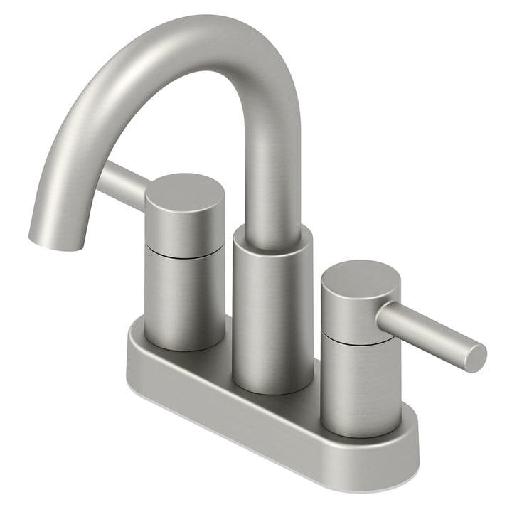 Jacuzzi Duncan Brushed Nickel 2handle 4in Centerset Bathroom Faucet