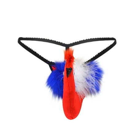 Midwennn Men s Fashion Sretch T-back Micro Thong Briefs Underwear Lingerie for Women Robe