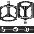 thumbnail image 2 of Rockbros Aluminum Alloy Mountain Bike Flat Pedals,9/16" Carbon Fiber Sealed Bearing 2 Pair, 2 of 7