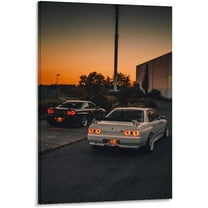 Car Wall Art Canvas JDM Porsche 911, Slivia, F1 and More Unframed Poster (Style A, 8 X 10 Unframed)