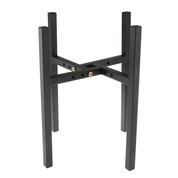 Soporte metálico antideslizante para macetas, ideal para jardín, patio o habitación. Estante decorativo. Ajuste de tornillo