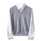 thumbnail image 2 of Camiseta sin mangas con cuello en V para hombre, jersey de camisola sin mangas de color liso a la moda, suéter de punto con cuello en V, top de poliéster para hombre, 2 of 7