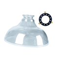 thumbnail image 3 of Almencla Glass Lamp Shade Diameter 9.57inch Lighting Accessory Home Decor for E27/E26 Gray, 3 of 8