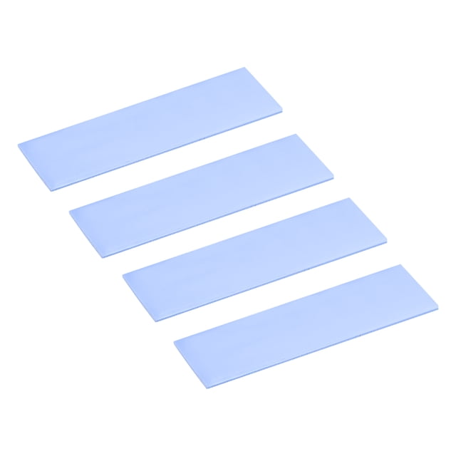 Paquete de 4 almohadillas térmicas M.2 70x22x1mm para enfriador de disipador de calor SSD Nvme M.2 2280 para PC Azul