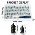 thumbnail image 3 of Tire Repair Nails Kit with 2 Size Options, 2025 New Vacuum Tire Repair Rubber Plugs, Screw-In Fast Fix for Car Motorcycle Truck, Portable Storage Box, One Screwdriver, 50 Tire Repair Plugs, 3 of 8