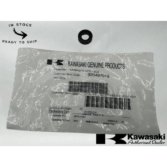 Kawasaki Genuine OEM Oil Seal 8X14X5 HS 92049-7019