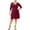 Wine, variant on Love Squared Womens Plus Knotted Fit & Flare Cocktail Dress