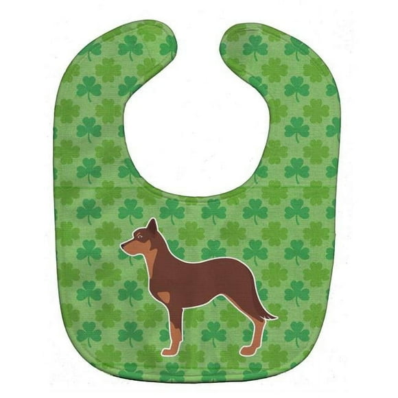 Carolines Treasures BB6434BIB Australian Kelpie Dog Shamrocks Baby Bib
