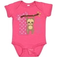 thumbnail image 3 of Inktastic Pink Sloth 1st Birthday Girls Baby Bodysuit, 3 of 5