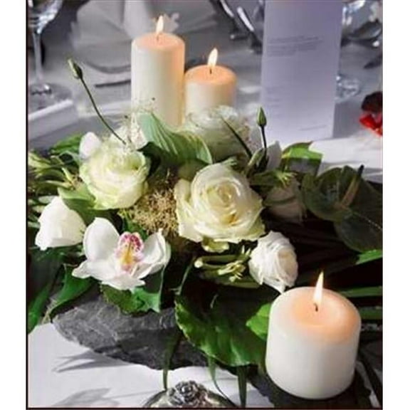 Will & Baumer 106973 Candle White Pillar 3 x 12