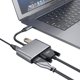 thumbnail image 4 of Adaptador USB C a 4K HD VGA Hub 4 en 1 Tipo C con cargador USB 3.0 Reemplazo del puerto de alimentación para MacBook, Gris Inevent EL3274-01B, 4 of 7