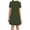 06-Green333, variant on XIAONU Women's Casual Tunic Dress Short Sleeve Loose Shift Everyday Mini Dress