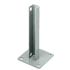 CRL PSB3AAGY Agate Gray AWS Steel Stanchion for 90 Degree Rectangular Corner Posts