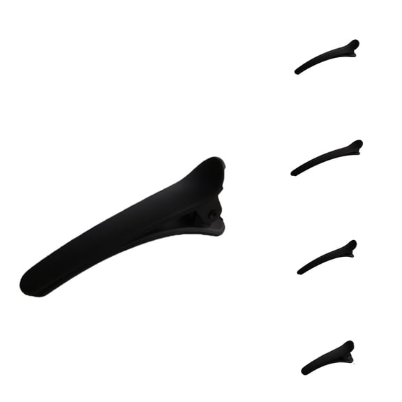 Krdevn Matte Black Long Hair Styling Clips Professional Salon Sectioning Non Hairpins Barrettes