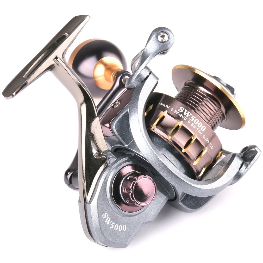 10+1 Stainless Steel Shielded Bearings Magreel Spinning Reel Fishing Reel with Spare Plastic Spool High Gear Ratio7.1:1/6.7:1 CNC Aluminum Alloy Spool Large Rubber Knob 