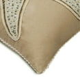 thumbnail image 2 of Funda de almohada beige de 40 x 40 cm (16 x 16 pulgadas) para sofá, de lino, con estrellas de mar y encaje de cuentas, con cremallera, estampado de criaturas marinas de playa - Espectro de estrellas, 2 of 4