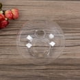 thumbnail image 2 of xiaxaixu Round Hollow Glass Candlestick Creative Crystal Transparent Holder, 2 of 7