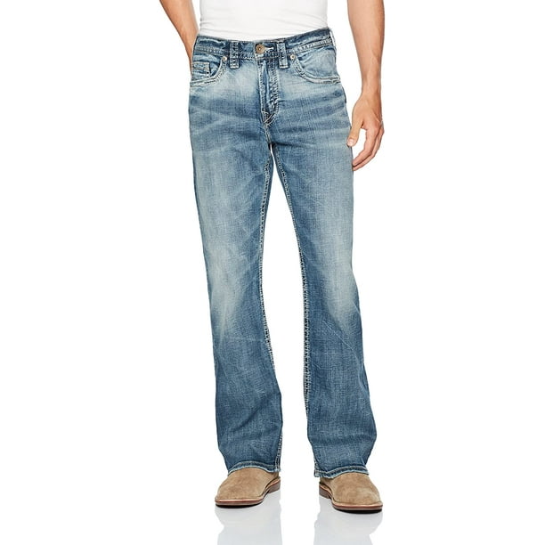 regionaal ziekte Peer Silver Jeans Co. Men's Craig Easy Bootcut Jeans , Waist Sizes 28-44 -  Walmart.com