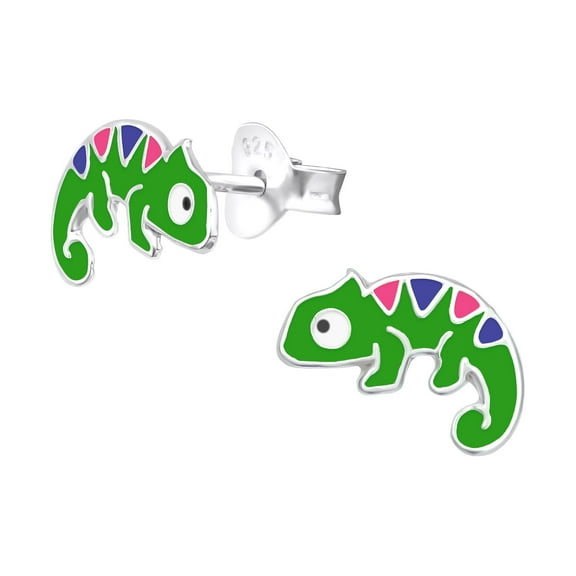 Chameleon 925 Sterling Silver Stud Earrings