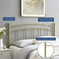 thumbnail image 3 of Modway Abigail Full Metal Headboard in Gold, 3 of 8