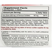 Major FeroSul Ferrous Sulfate Tablets, 1000 Count