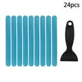 thumbnail image 2 of 1 Pack of Anti-Slip Stickers + Scraper 24Pcs Non Slip Bathtub Stickers Shower Floor Non Slip Grip Stickers With Scraper Bathroom Products, 2 of 9
