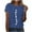 Blue#1, variant on Tnhcen Women's Summer New Arrivals Print Crewneck Tops | Casual Short Sleeve Knit Blouses S-3XL | Polyester Spandex Blend Plus Size Tops