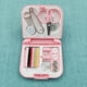 thumbnail image 5 of Matsuzay Caja de almacenamiento de costura con hebilla DIY, estuches para agujas de bordado, tijera de hilo, organizador artesanal, rosa Type3 NO3 Matsuzay HA012386-02, 5 of 6