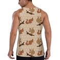 thumbnail image 3 of Easygdp Cartoon Squirrel Men's Tank Top, Sleeveless Muscle T Shirts, Breathable, Quick-Dry, Loose for Gym, Running, Fitness - X-Large, 3 of 9
