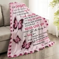thumbnail image 3 of Daughter Blanket from Mom, Daughter Gifts from Mom, Daughter Gifts, Daughter Birthday Gifts, Gifts for Daughter, Daughter Gifts for Graduation, Christmas, to My Daughter Blanket 60"x 50", 3 of 6