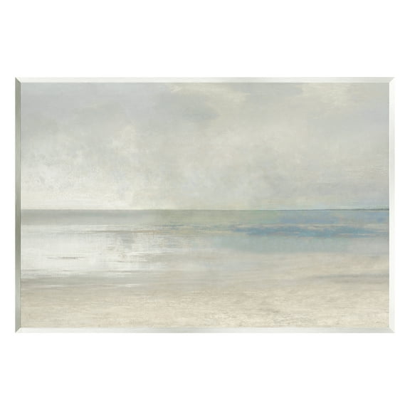 Stupell Sandy Tide Ocean Horizon Landscape Painting Wall Plaque Unframed Art Print Wall Art