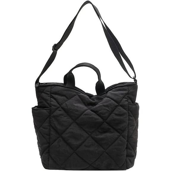 Kukuzhu Crossbody Bag for Women Large Tote Bag Shoulder Bag Casual Satchel Hobo Bag Cotton Handbag Messenger Purse for Women