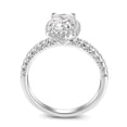 thumbnail image 6 of Eclet Jewels White Gold Over 14K Silver Diamond Ring - 1.48Ct Princess Cut 4-Prong Diamond Ring - One Stone Halo with Multi Diamond Ring for Women's - Special Occasion Ring for Her- Wedding Halo Ring, 6 of 11