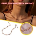 thumbnail image 1 of Up to 65% Off Retro Street Paijing Lattice Personality Creative Small Design Metal Necklace Necklace Rings Earring Jewelry on Clearance, 1 of 4
