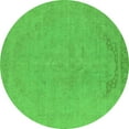 thumbnail image 1 of Ahgly Company Indoor Round Oriental Green Industrial Area Rugs, 3' Round, 1 of 4