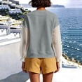thumbnail image 3 of LckLvx Women's Sweatshirt Ruffle Long Sleeve Button Up Patchwork Tops Fall Travel Outfits, 3 of 6